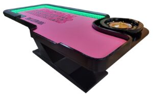 Premium roulette table with lights