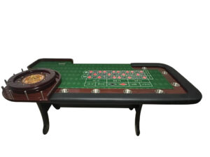 Premium roulette table with 22" wheel